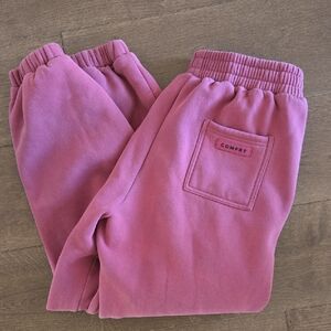 Comfrt Pink Unisex Travel Joggers